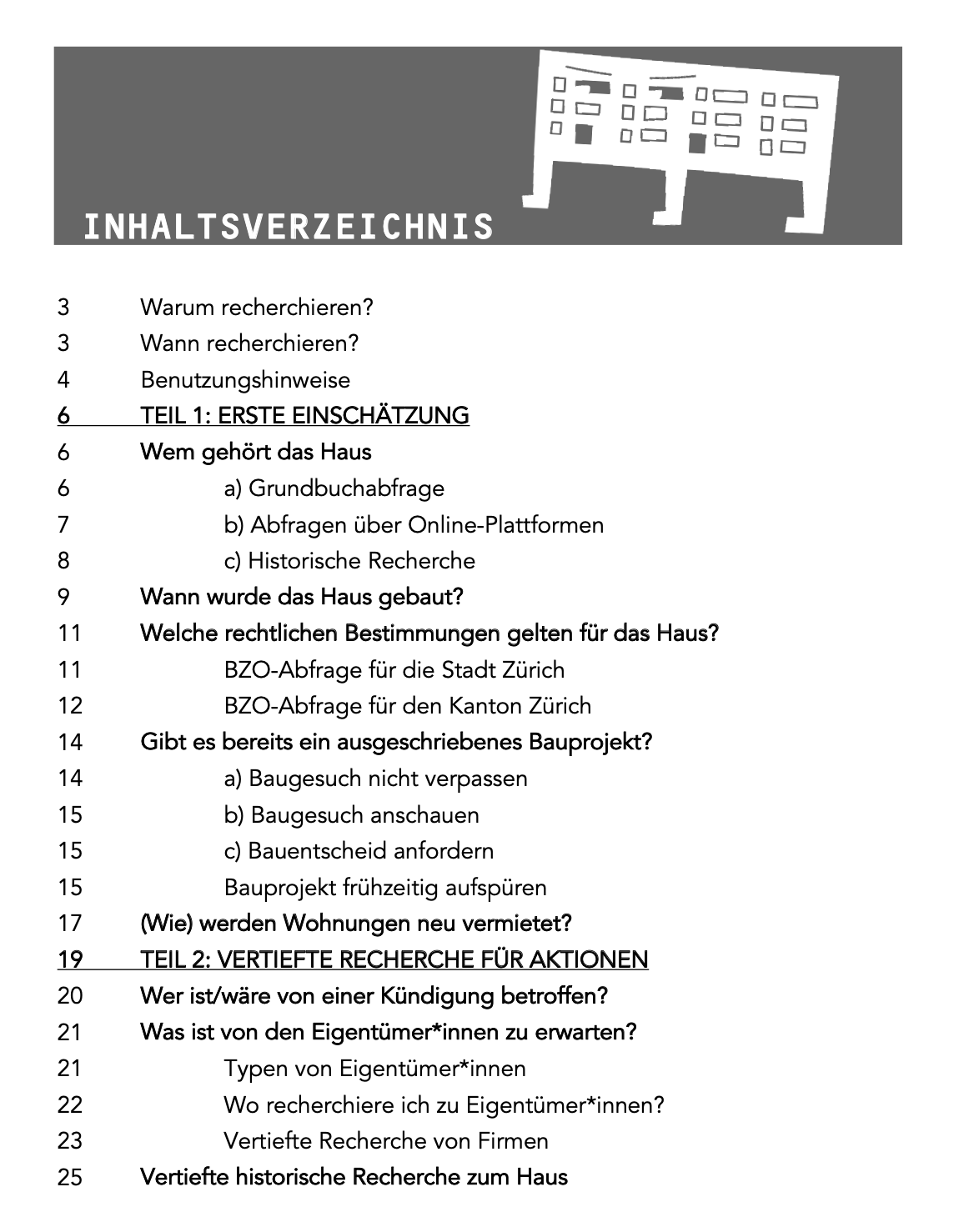 Inhaltsverzeichnis